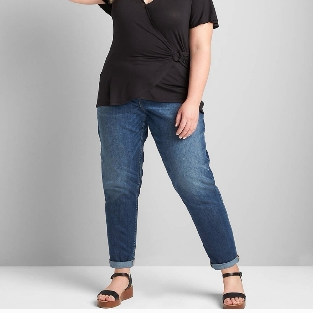 Lane Bryant Women's Jeans sz 16 Flex Magic Waistband Curvy Fit High Rise